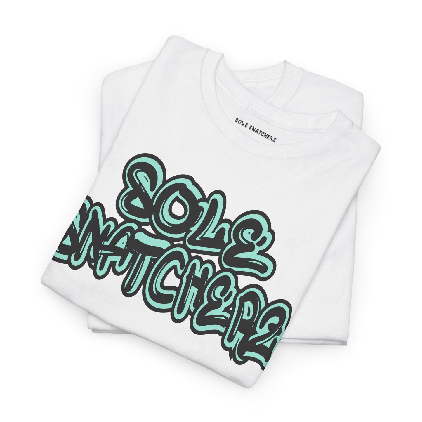 Sole Snatcherz Graffiti Green Glow Tee White