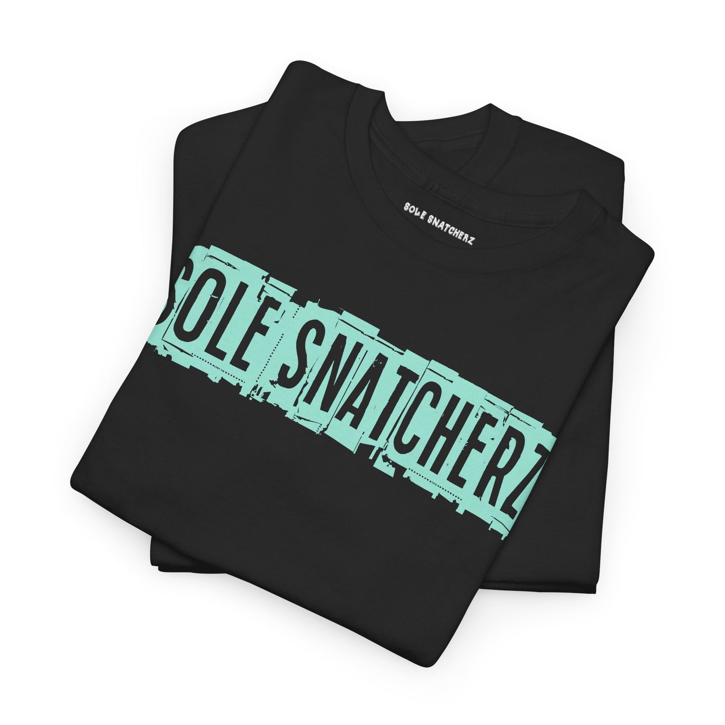 Sole Snatcherz Block Green Glow Tee Black
