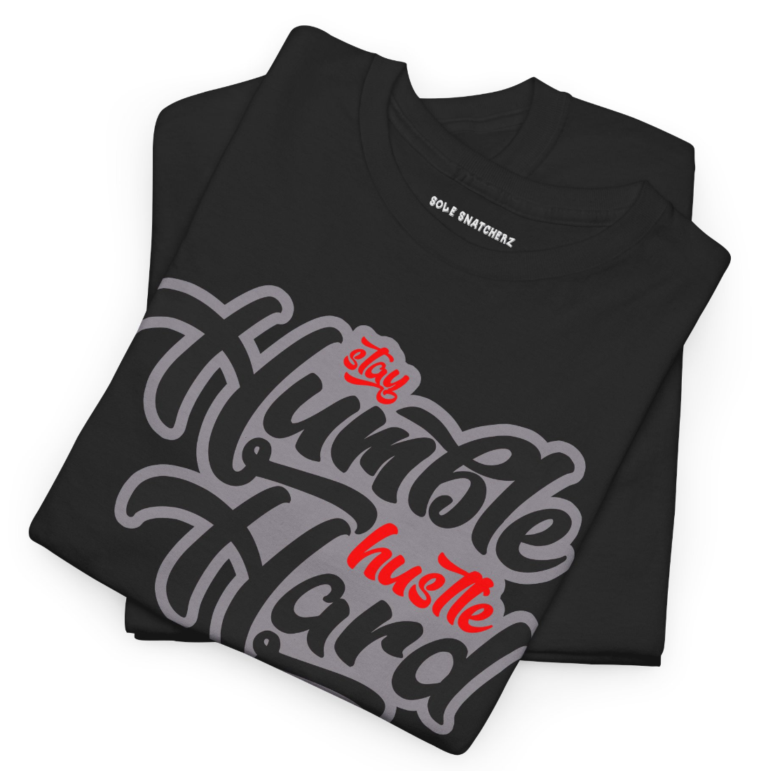Stay Humble Hustle Hard Tee BRED Reimagined
