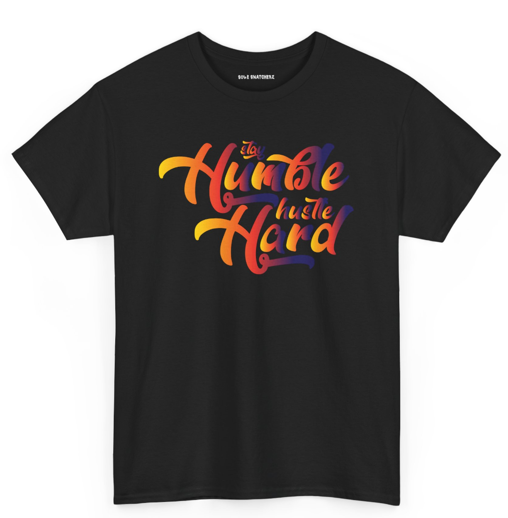 Stay Humble Hustle Hard J Balvin Tee Black
