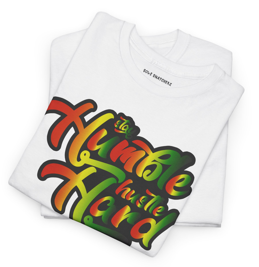 Stay Humble Hustle Hard Juneteenth Tee White