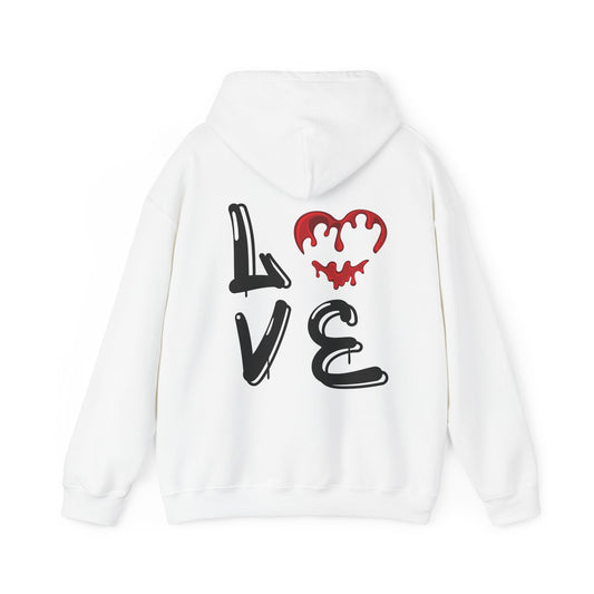 Bleeding Heart White Hoodie