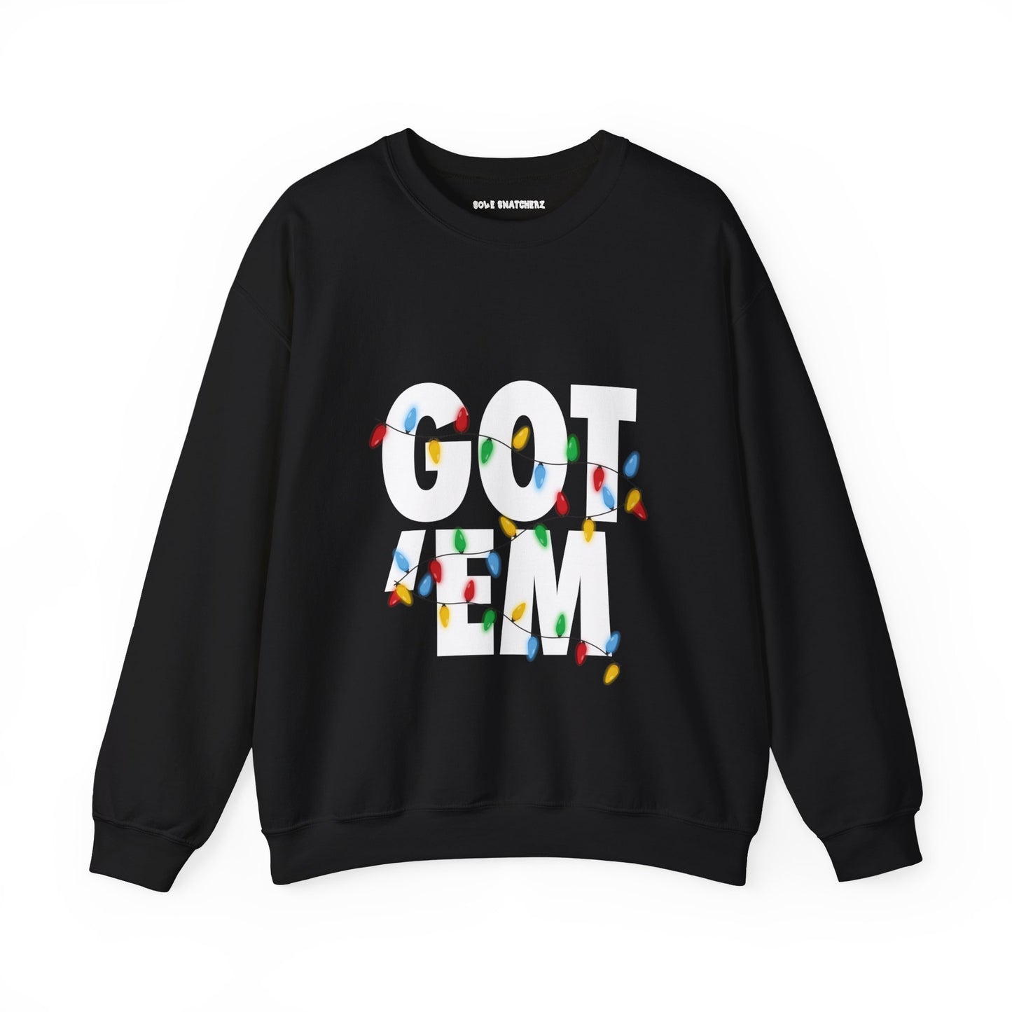 Got 'Em Holiday Crewneck Sweatshirt Black