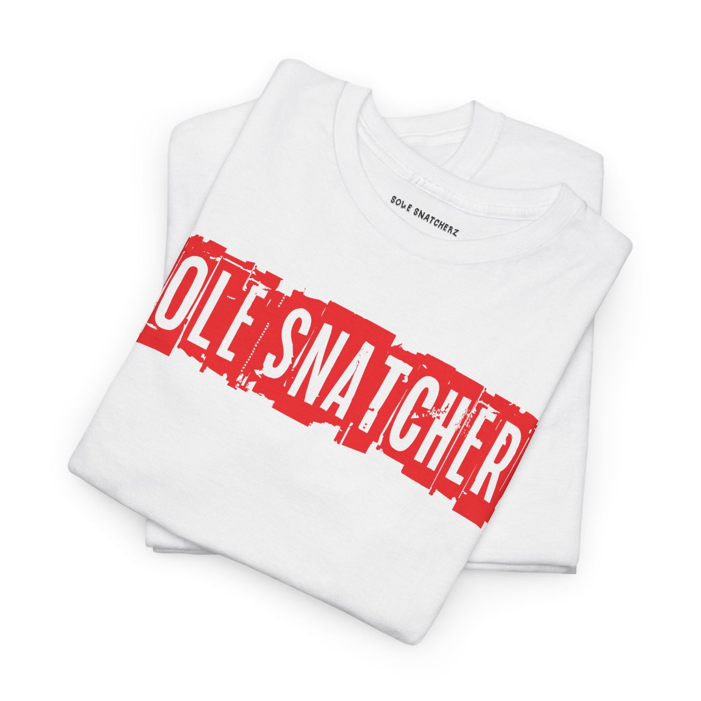 Sole Snatcherz Signature Stamp Tee White Red