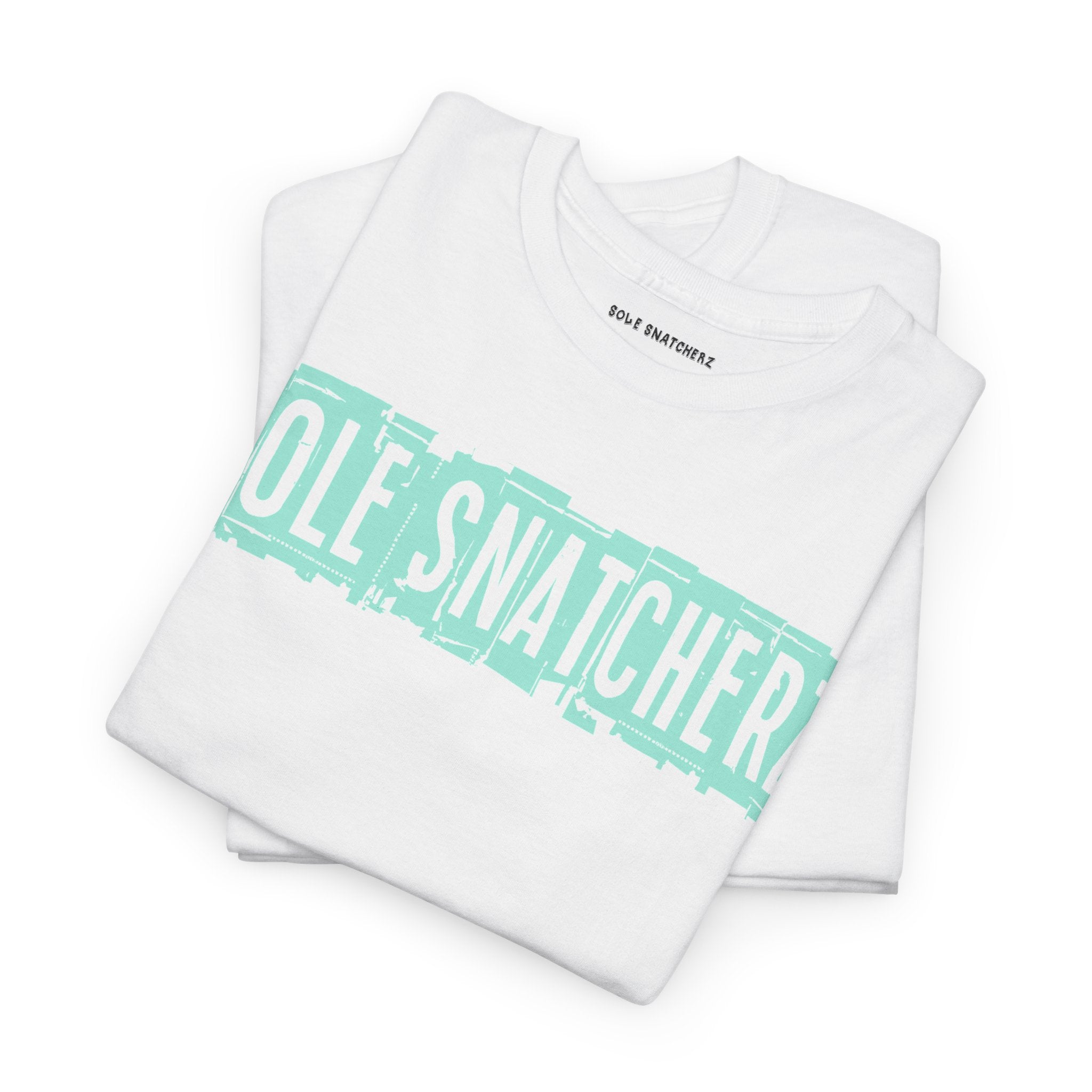 Sole Snatcherz Signature Stamp Tee White Green Glow