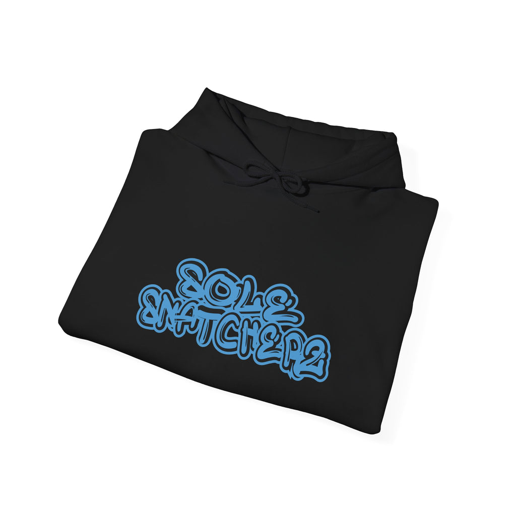 Sole Snatcherz Graffiti Black and UNC Blue Hoodie