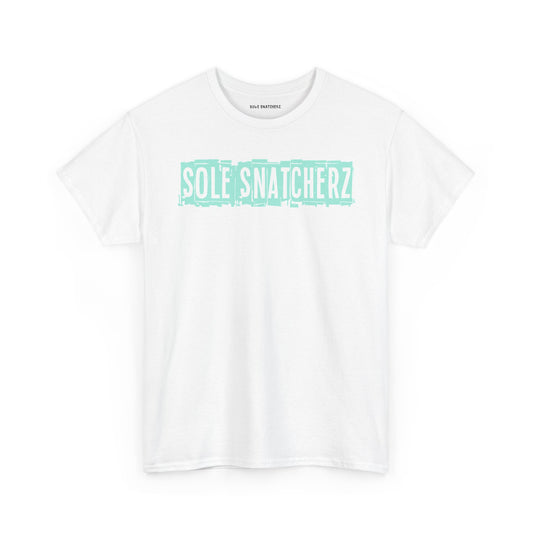 Sole Snatcherz Signature Stamp Tee White Green Glow