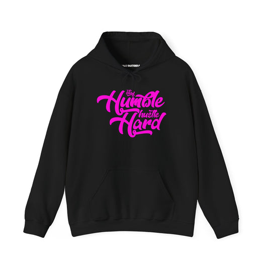 Stay Humble Hustle Hard Hoodie Black Pink