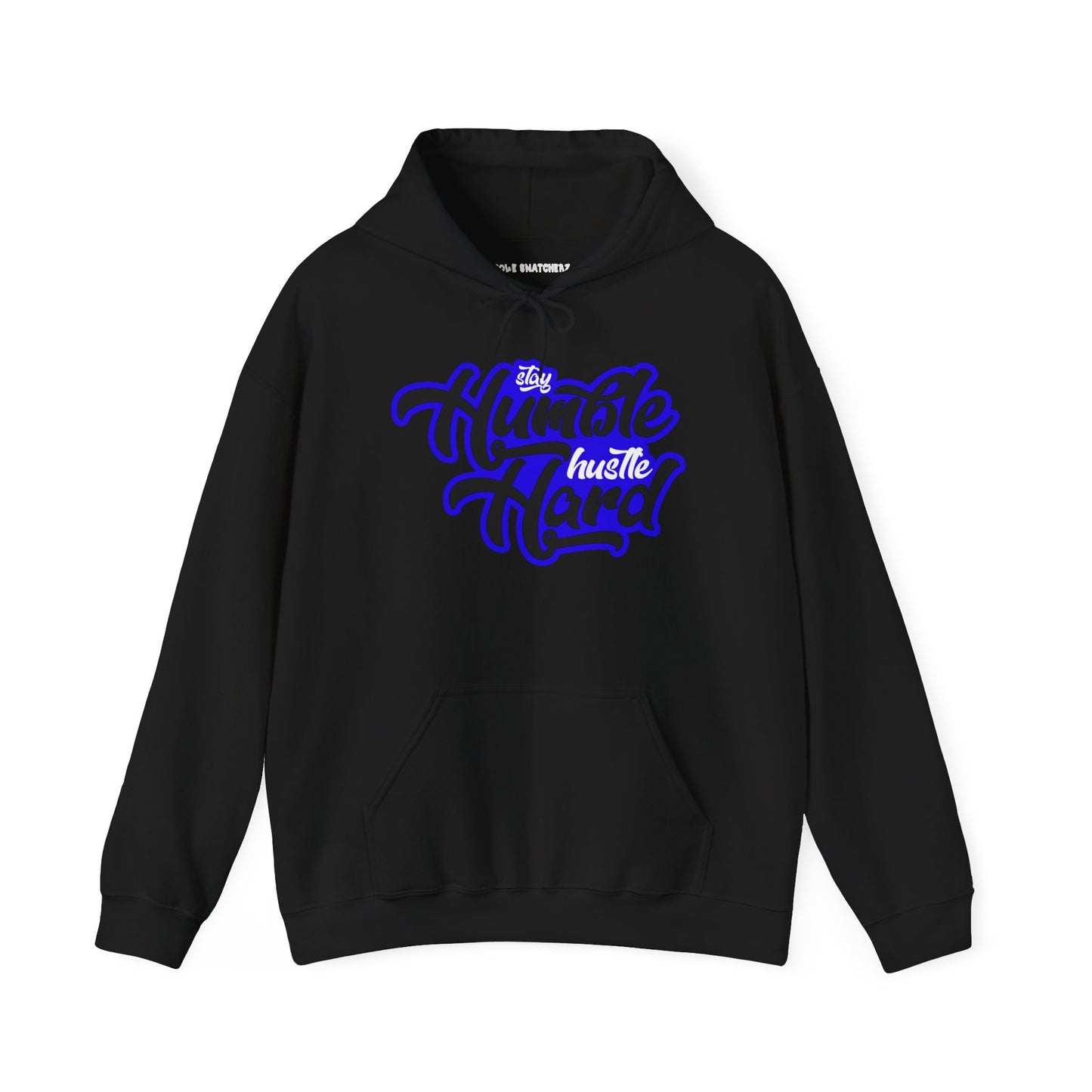 Stay Humble Hustle Hard Hoodie Black Royal