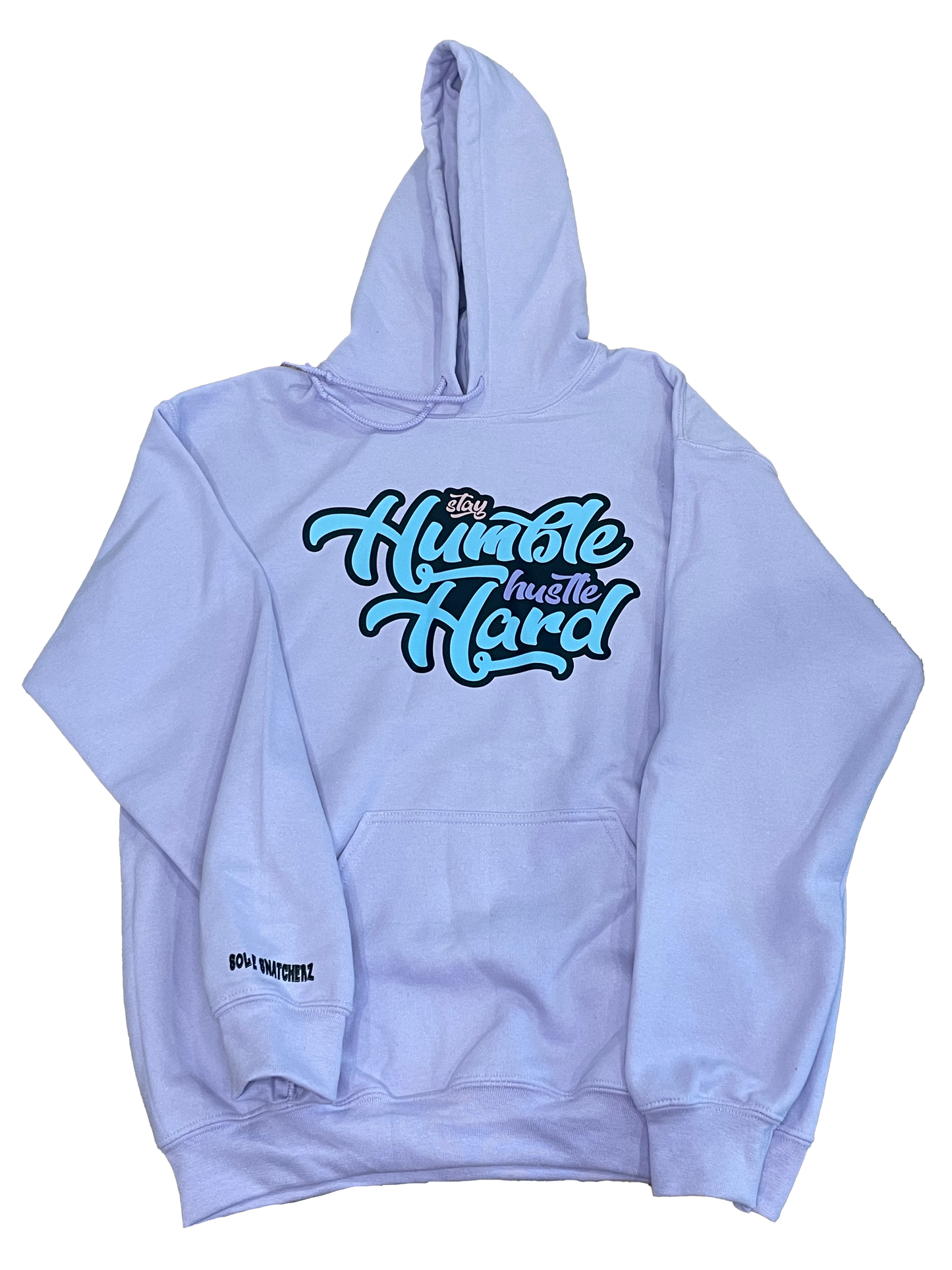 Stay Humble Hustle Hard Hoodie Lilac Purple