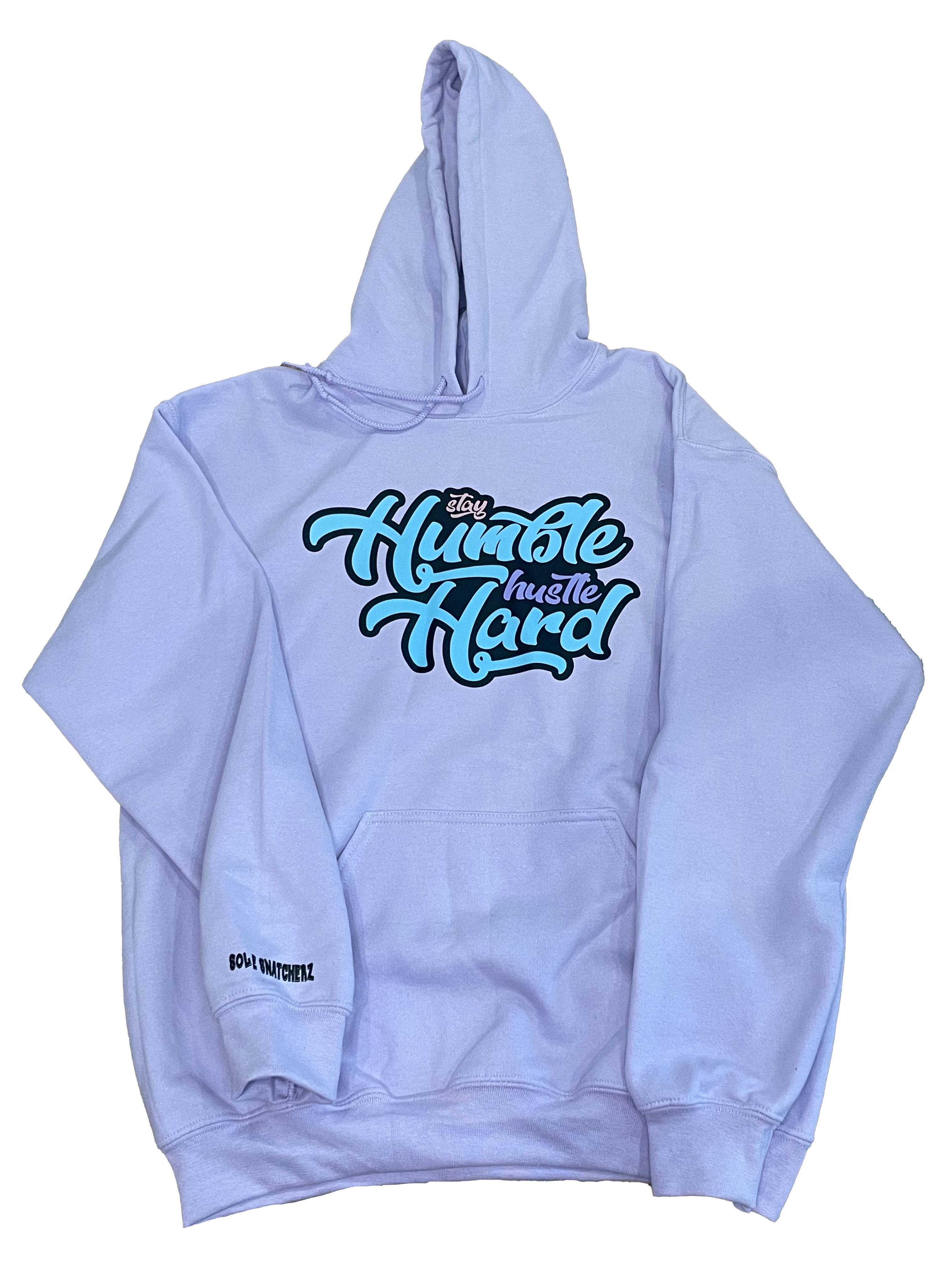Stay Humble Hustle Hard Hoodie Lilac Purple