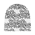 Sole Snatcherz Graffiti Beanie White