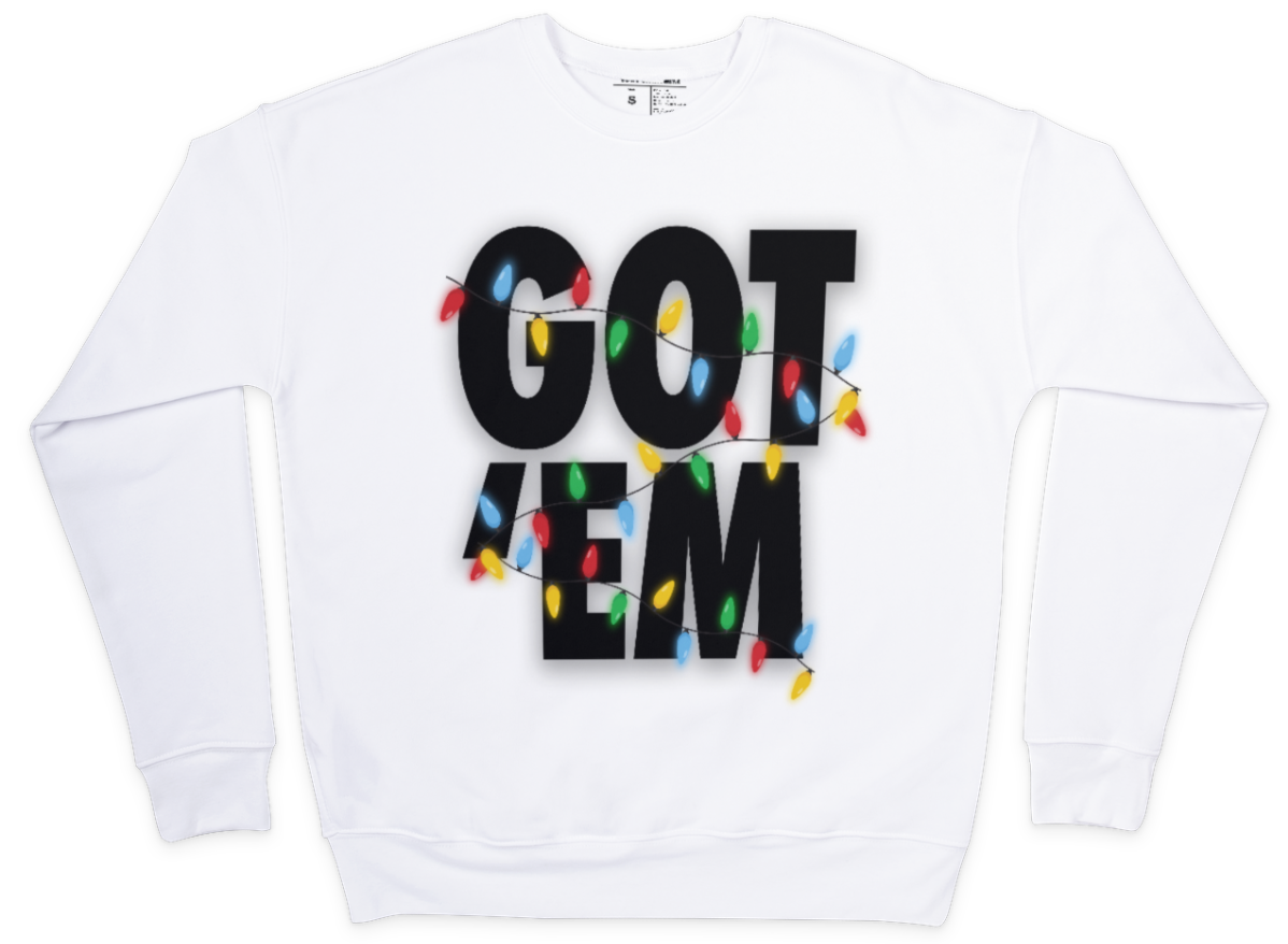GOT 'EM Holiday Crewneck Sweatshirt White
