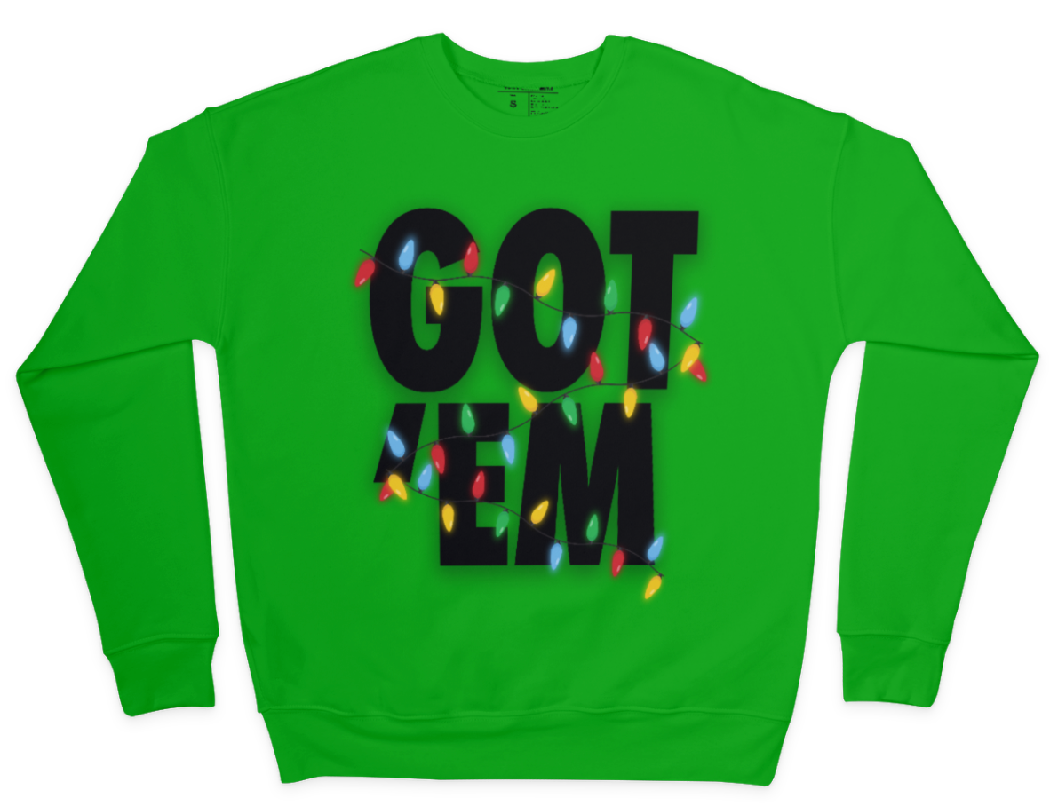 GOT 'EM Holiday Crewneck Sweatshirt Green