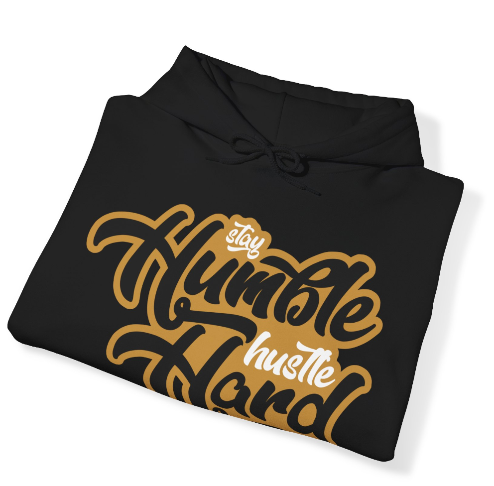 Stay Humble Hustle Hard Yellow Ochre Hoodie