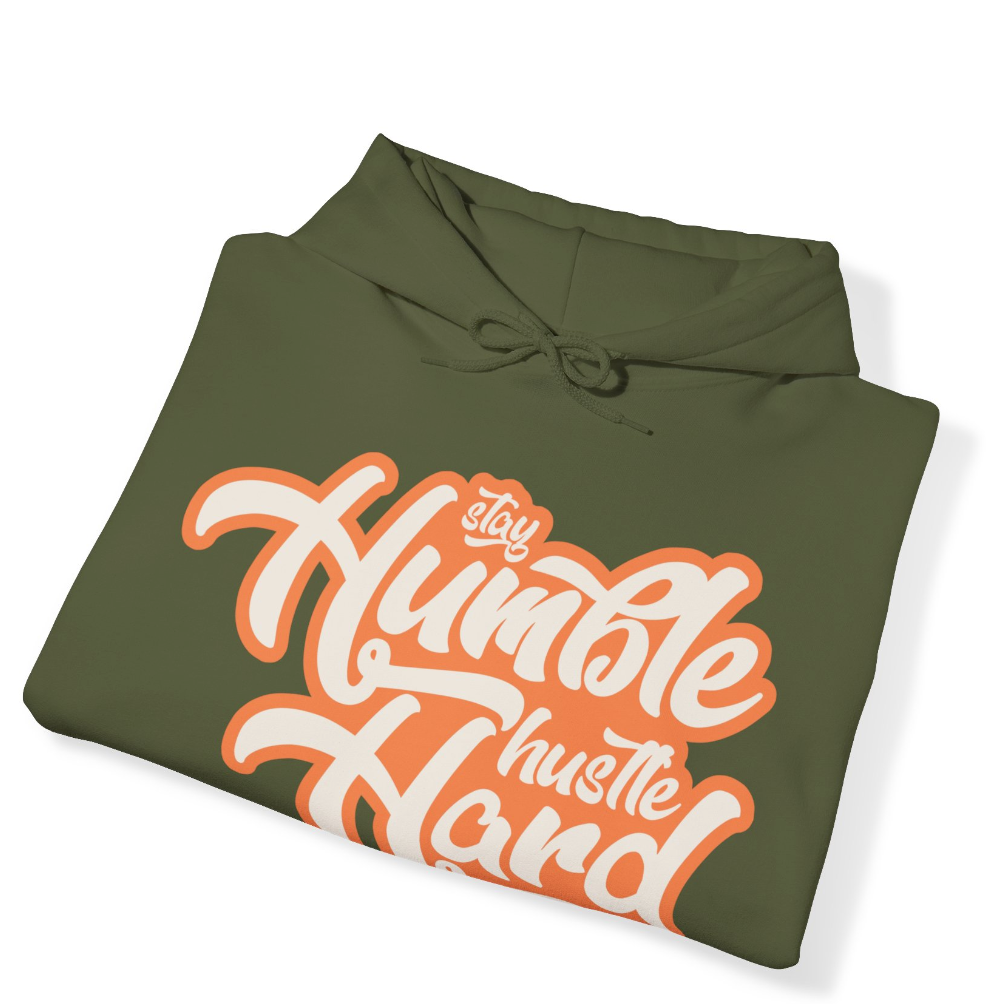 Stay Humble Hustle Hard Craft Celadon Hoodie Olive