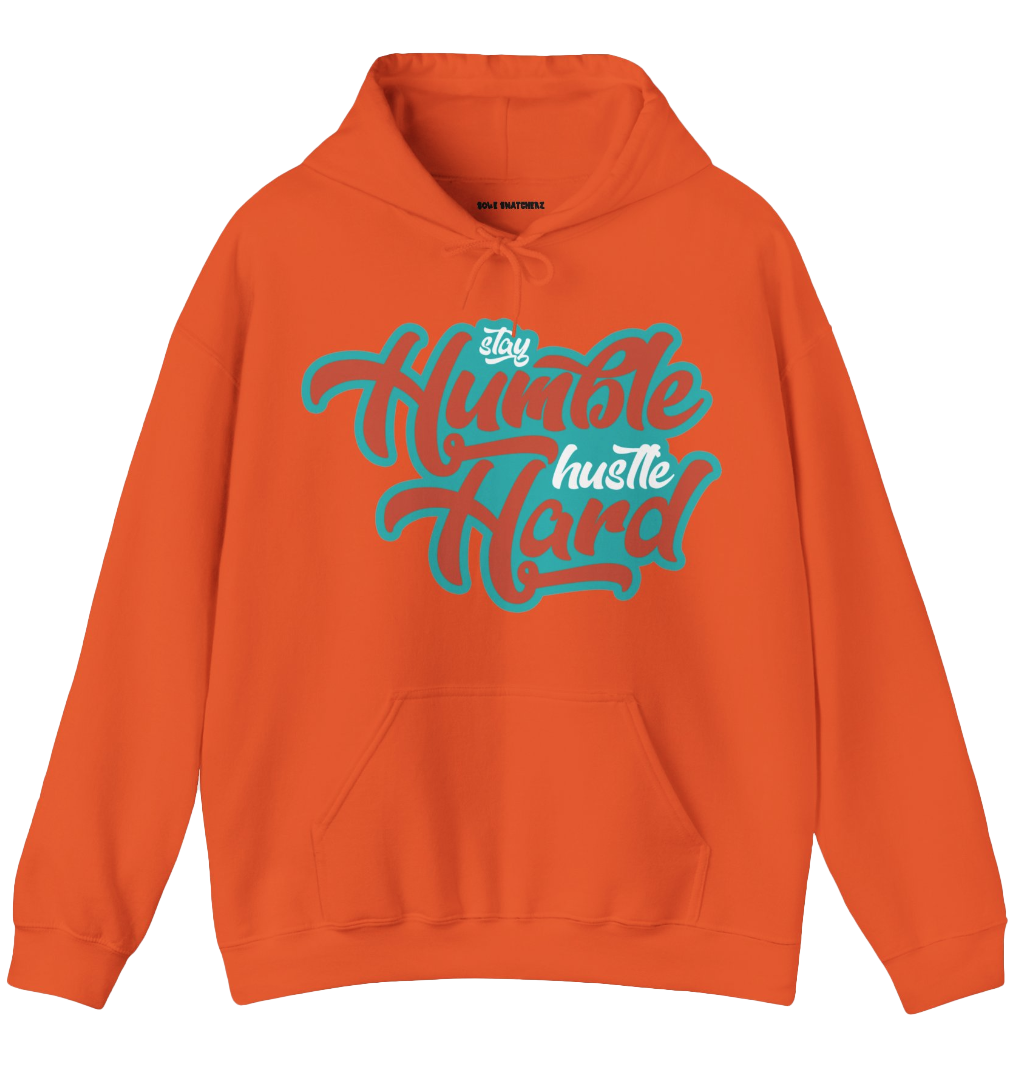 Stay Humble Hustle Hard MIA Hoodie Orange