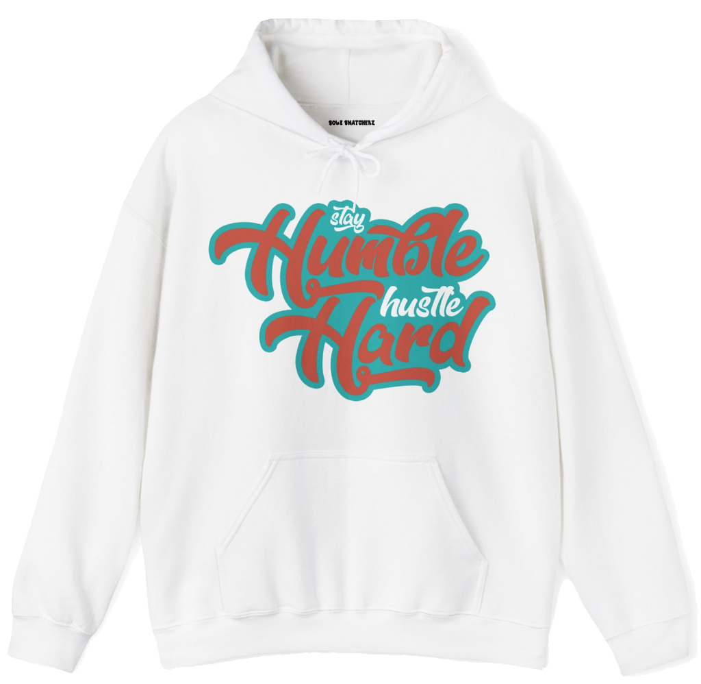 Stay Humble Hustle Hard MIA Hoodie White