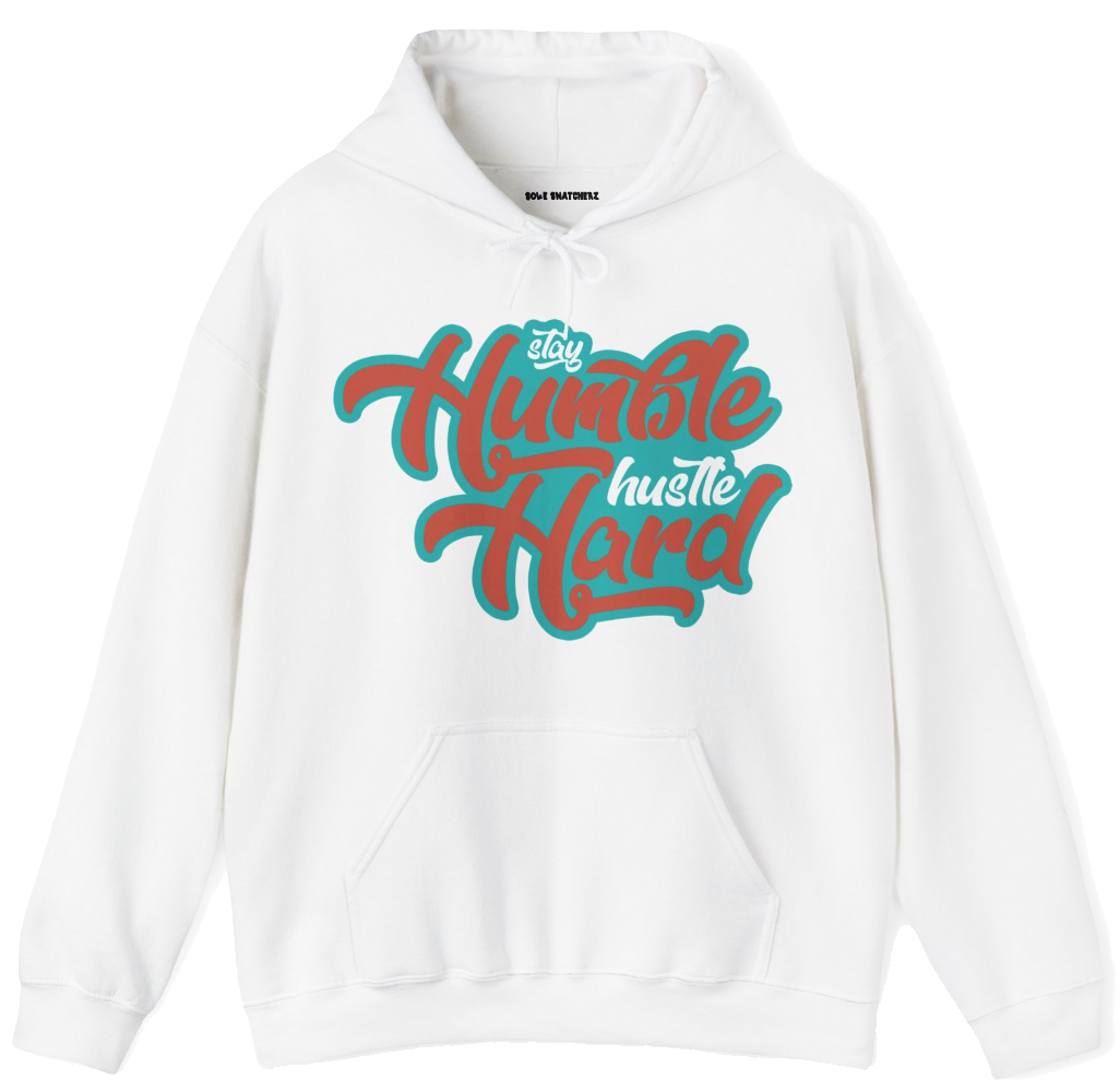 Stay Humble Hustle Hard MIA Hoodie White