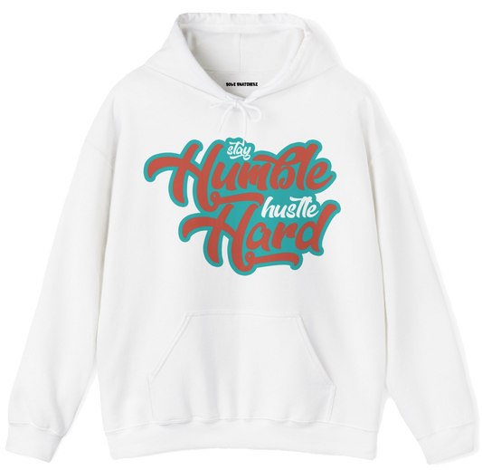 Stay Humble Hustle Hard MIA Hoodie White