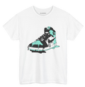 Retro 1 Drip Tee Green Glow White