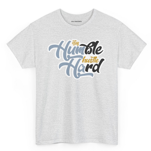 Stay Humble Hustle Hard  "Blue Grey" Tee