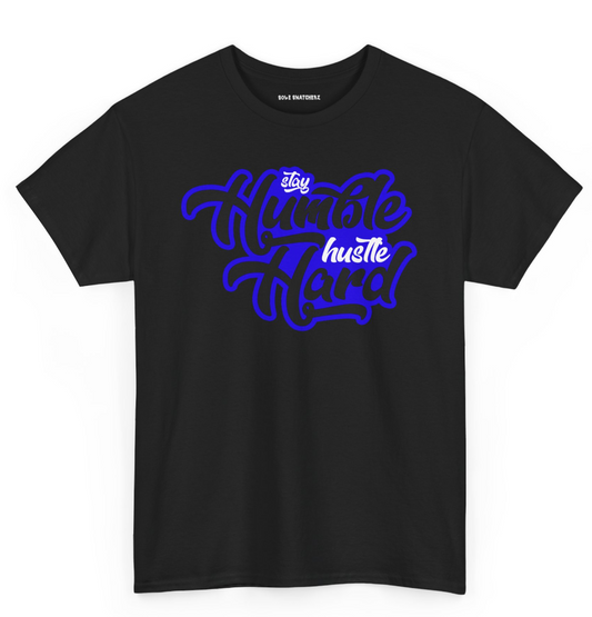 Stay Humble Hustle Hard Royal Black Tee