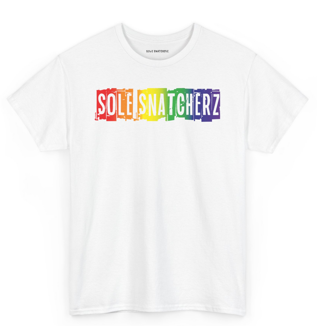 Sole Snatcherz Signature Stamp Pride Tee White