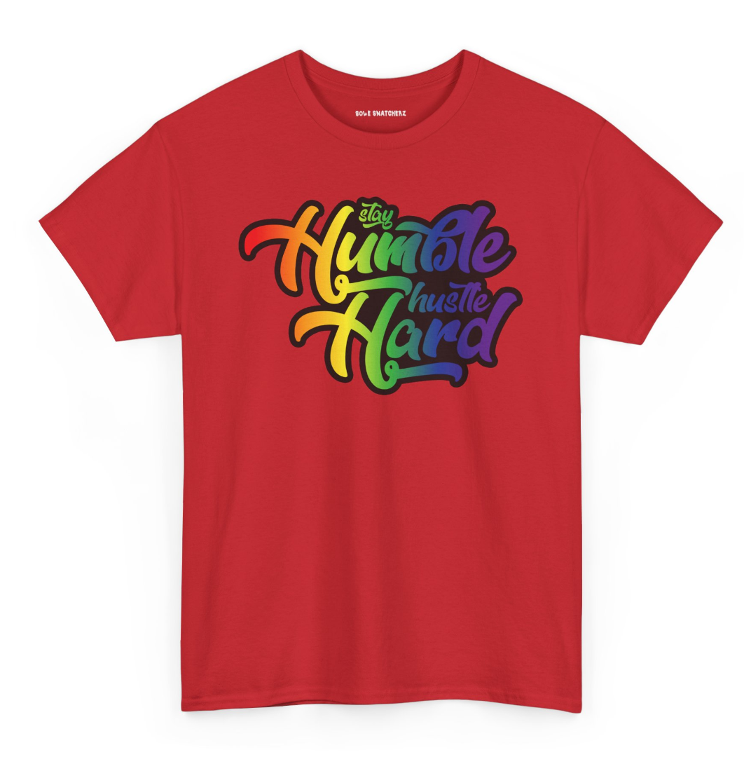 Stay Humble Hustle Hard Pride Red Tee